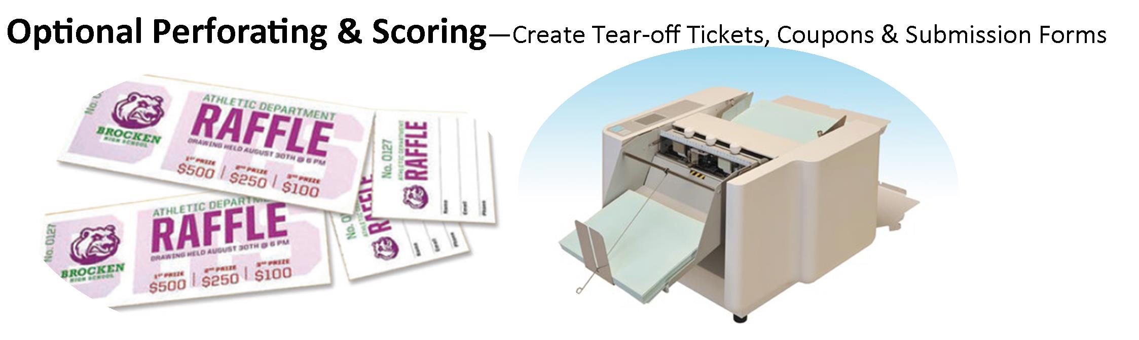Optional Perforating, Scoring and Slitting Available for EZF-600 and EZF-500